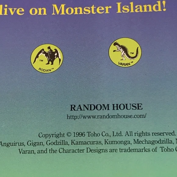 GODZILLA on Monster Island, by Jacqueline Dwyer, 1996, Random House, soft book - Picture 9 of 12
